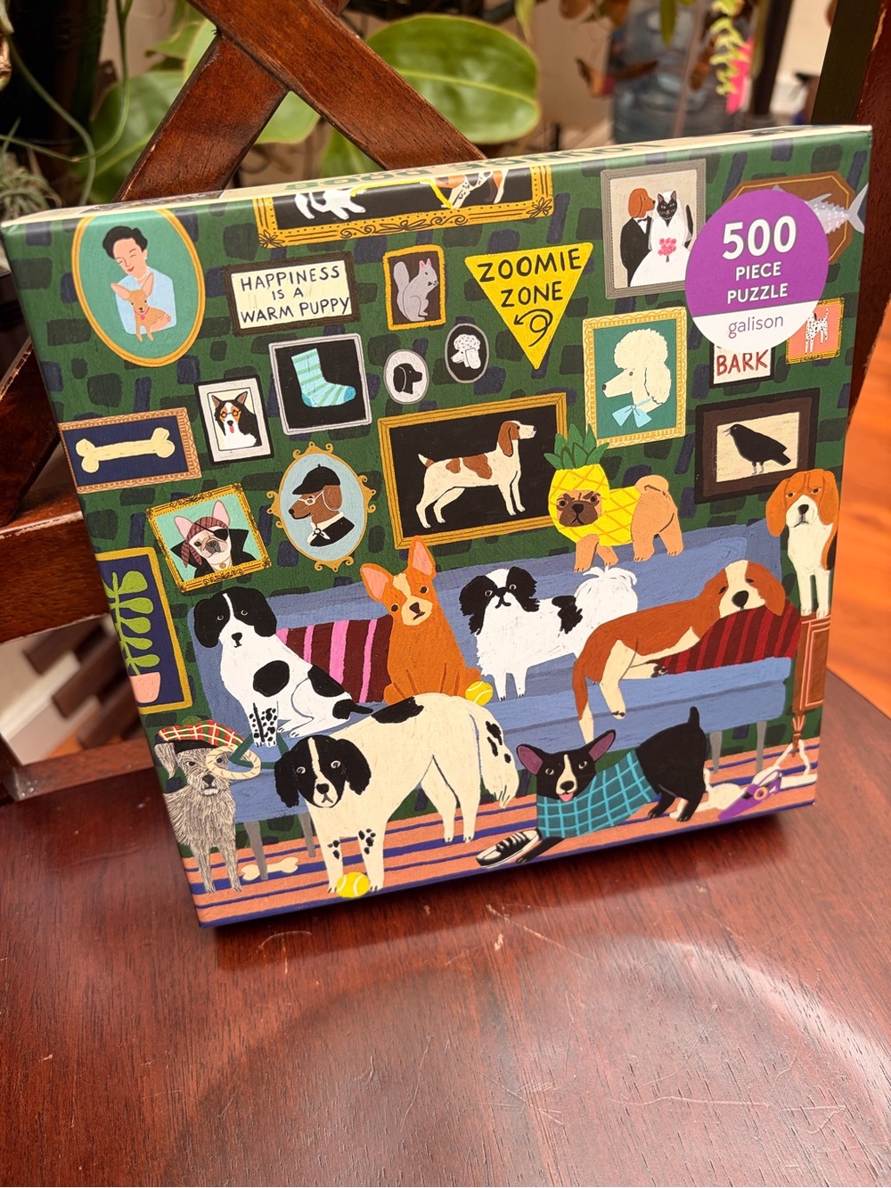 Galison 500-Piece Dogs Puzzle - Colorful Multicolor Art